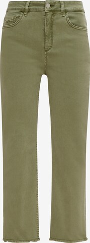 comma casual identity Regular Jeans in Groen: voorkant