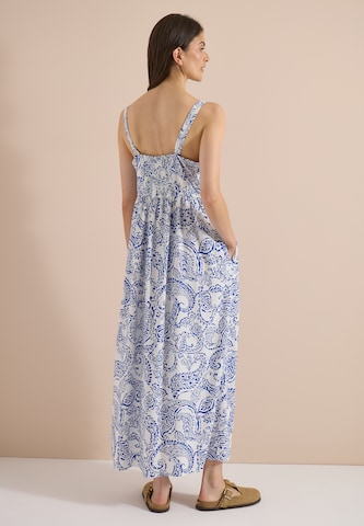 CECIL Maxikleid mit V-Neck und Print in Weiß