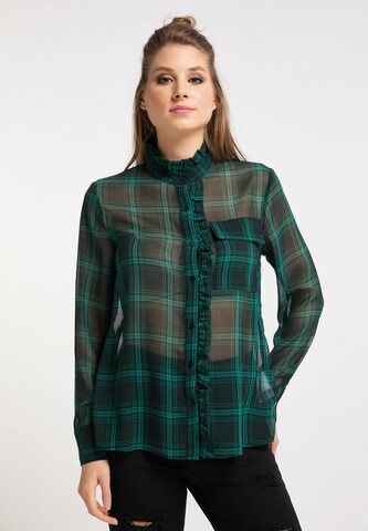 myMo ROCKS Blouse in Green: front