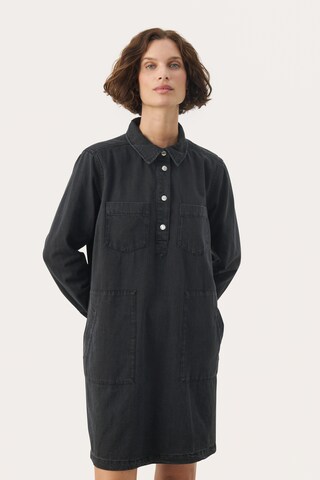 Part Two Jurk in Blauw: voorkant