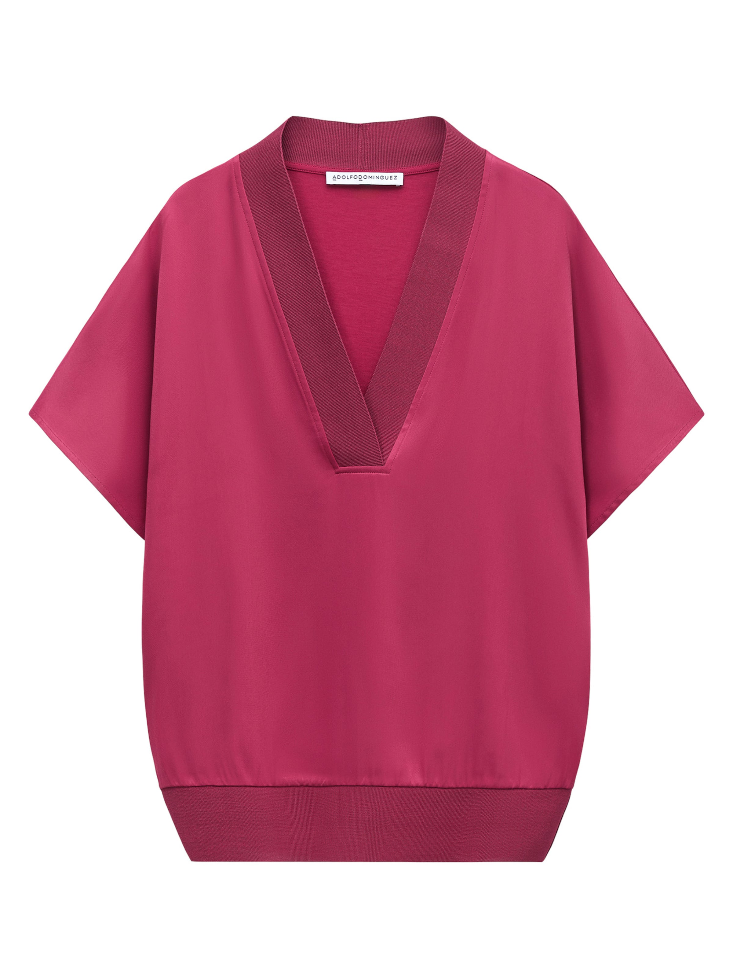 Adolfo Dominguez T-Shirt in Rot: Vorderseite