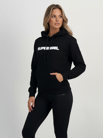 Giacca di felpa 'HELEN' di SUPERREBEL® GEAR in nero: frontale