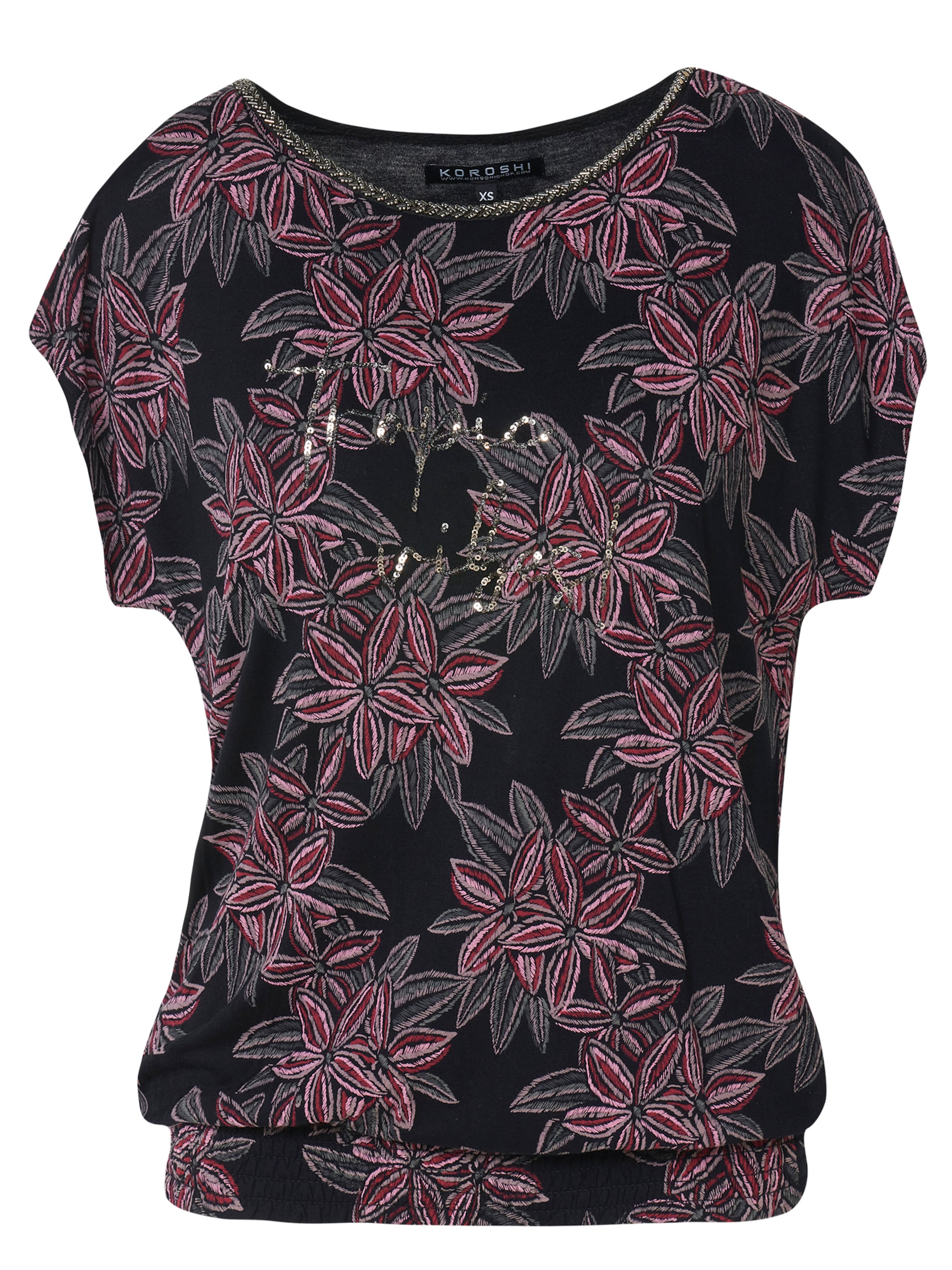 T-shirt KOROSHI en noir : devant