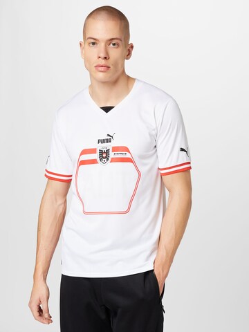 PUMA - Camiseta funcional 'ÖFB Away' en blanco: frente