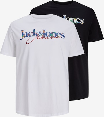 Jack & Jones PlusMajica 'JJTom' - crna boja: prednji dio