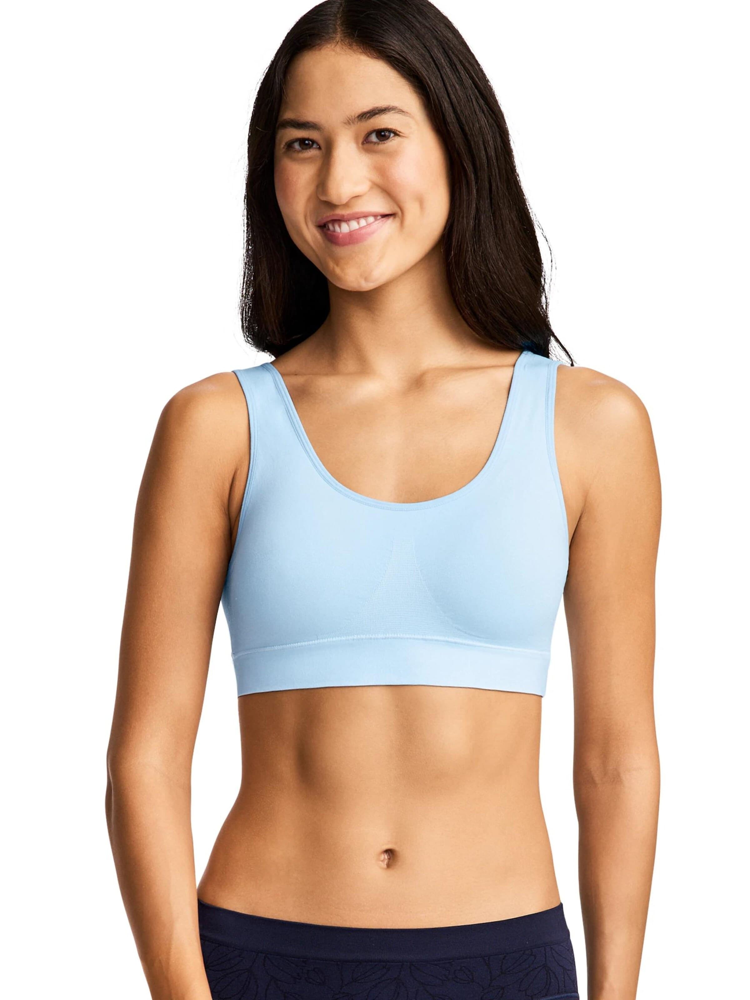 JOCKEY Bralette Sports Bra 'Seamfree™ Stretch Tank Strap Bralette' in Blue: front