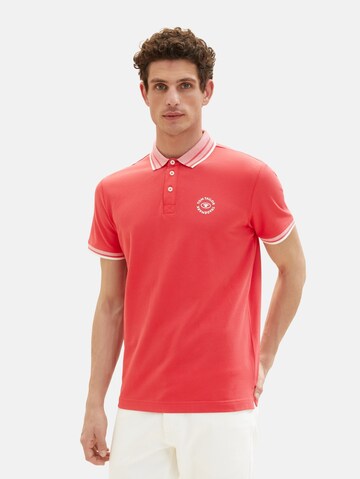 T-Shirt TOM TAILOR en rouge : devant