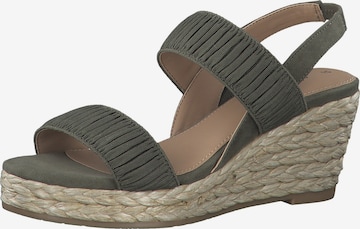 s.Oliver Sandals in Green: front