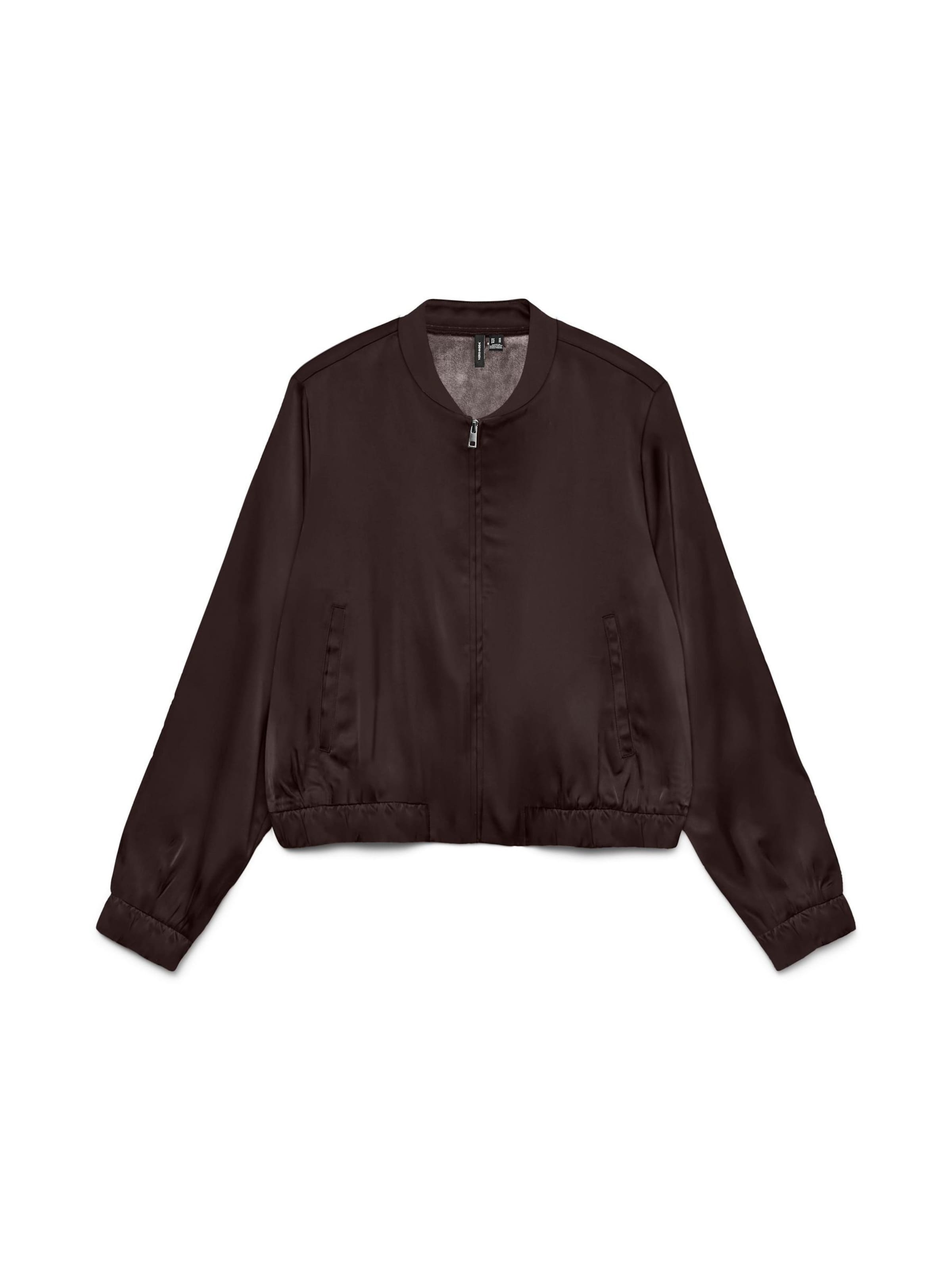 VERO MODA - Chaqueta de entretiempo en marrón: frente