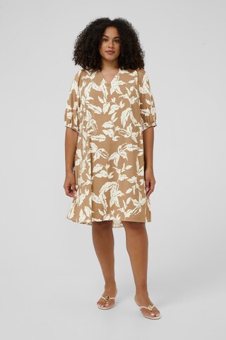 KAFFE CURVE Kleid 'KCMarla' in Beige