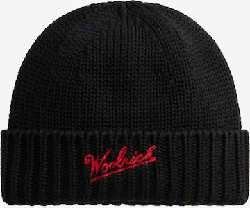 Bonnet Woolrich en noir : devant