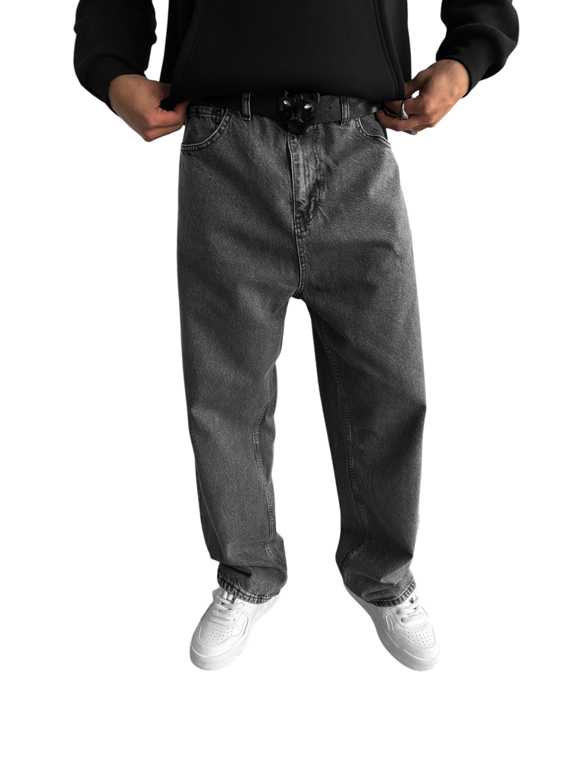 Kleidermafia Jeans 'Relax Baggy Jeans - Anthracite' in 29 in Anthracite, Item view