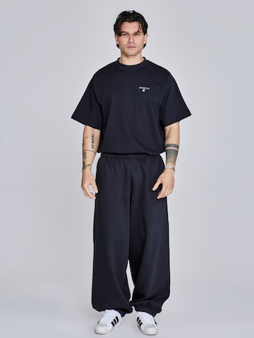 Wide Leg Pantalon 'Essentials' SikSilk en noir : devant