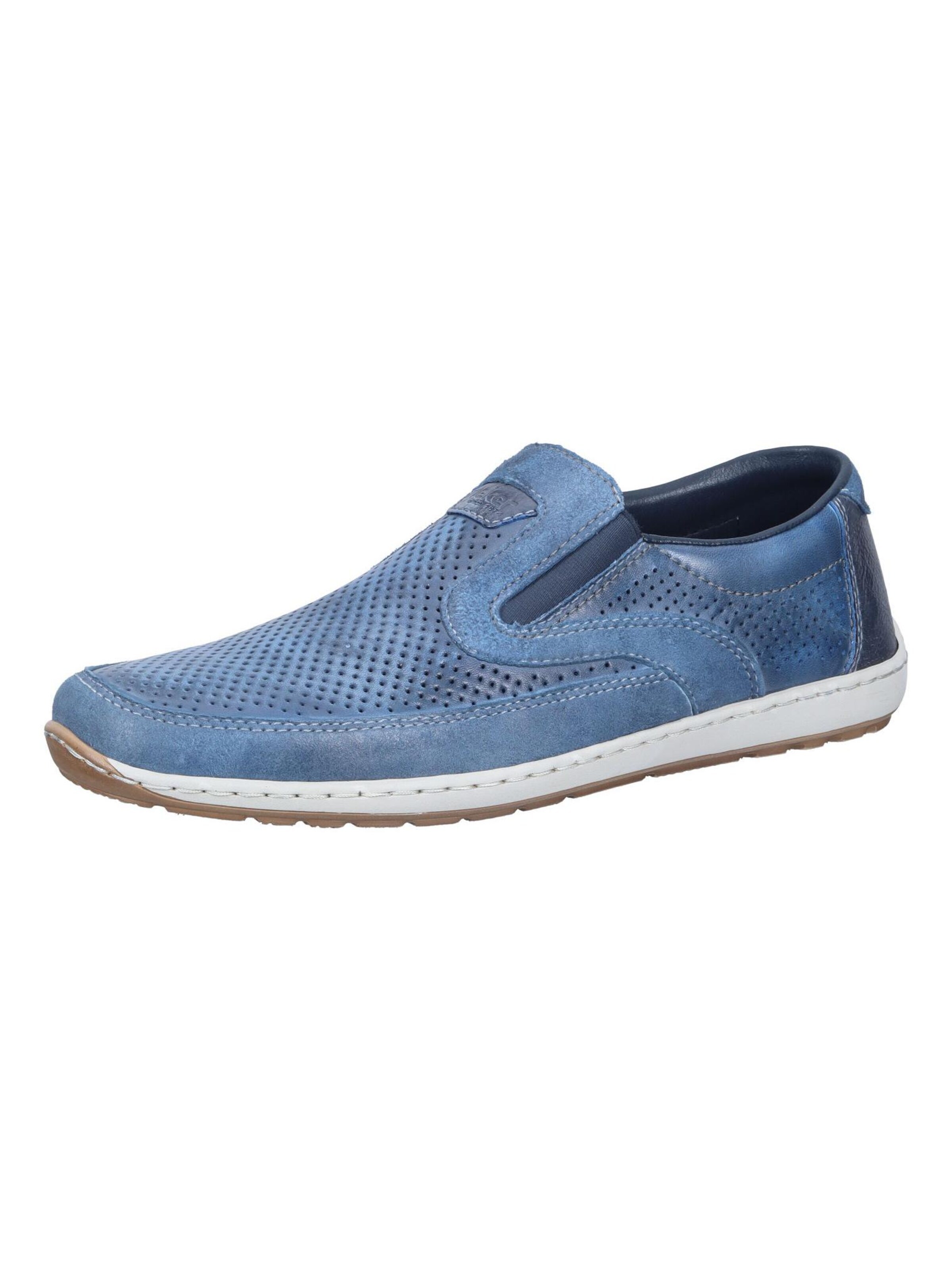 Chaussure basse Rieker en bleu : devant