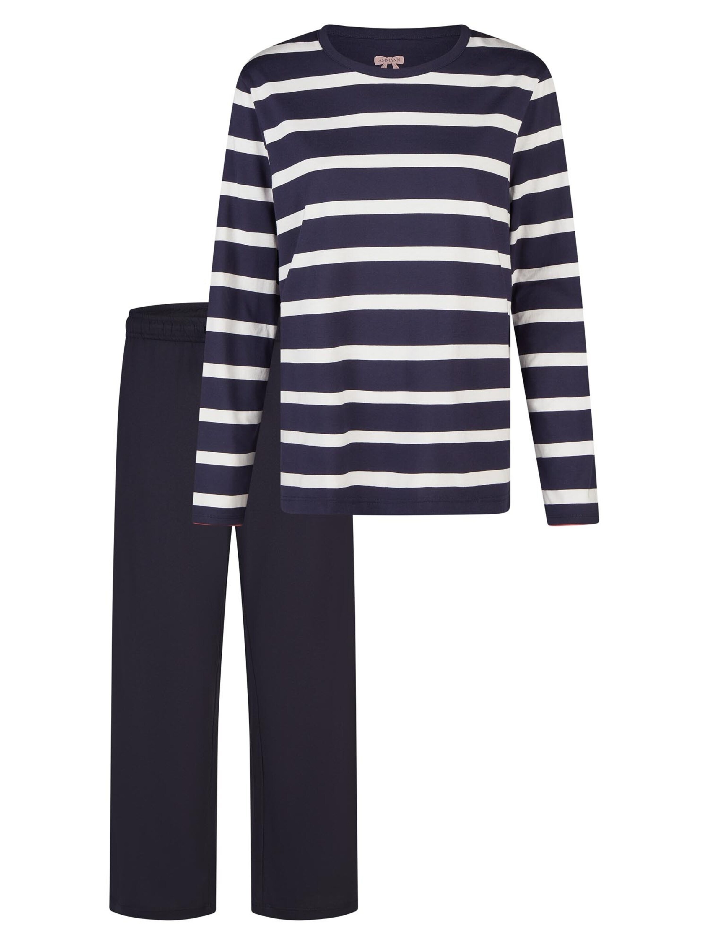 Ammann Pyjama 'Mix & Match' in Blauw: voorkant