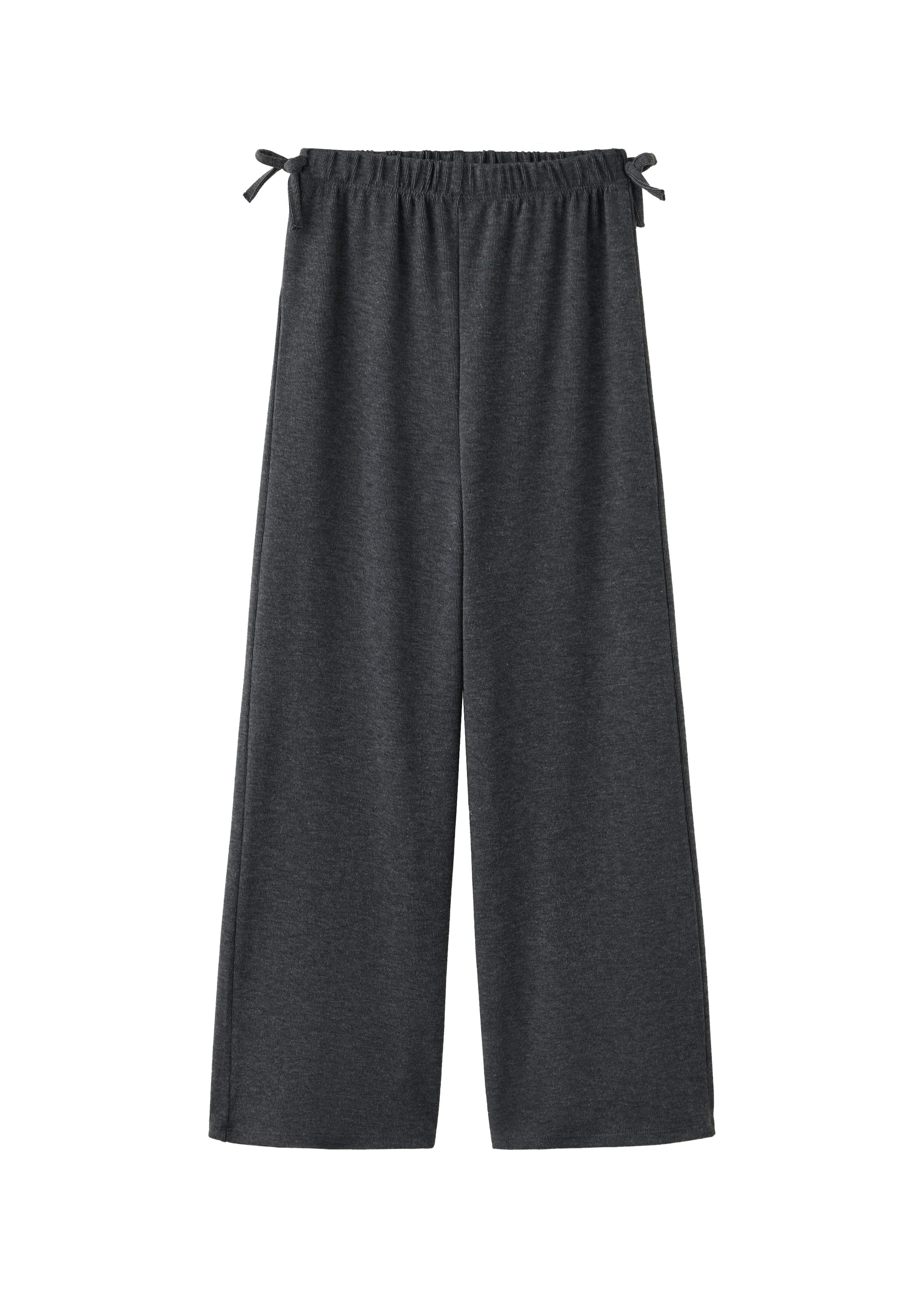 MANGO KIDS Wide Leg Hose 'KENNY' in Grau: Vorderseite