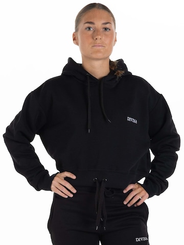 Sweat-shirt 'Comfy' Divina en noir : devant