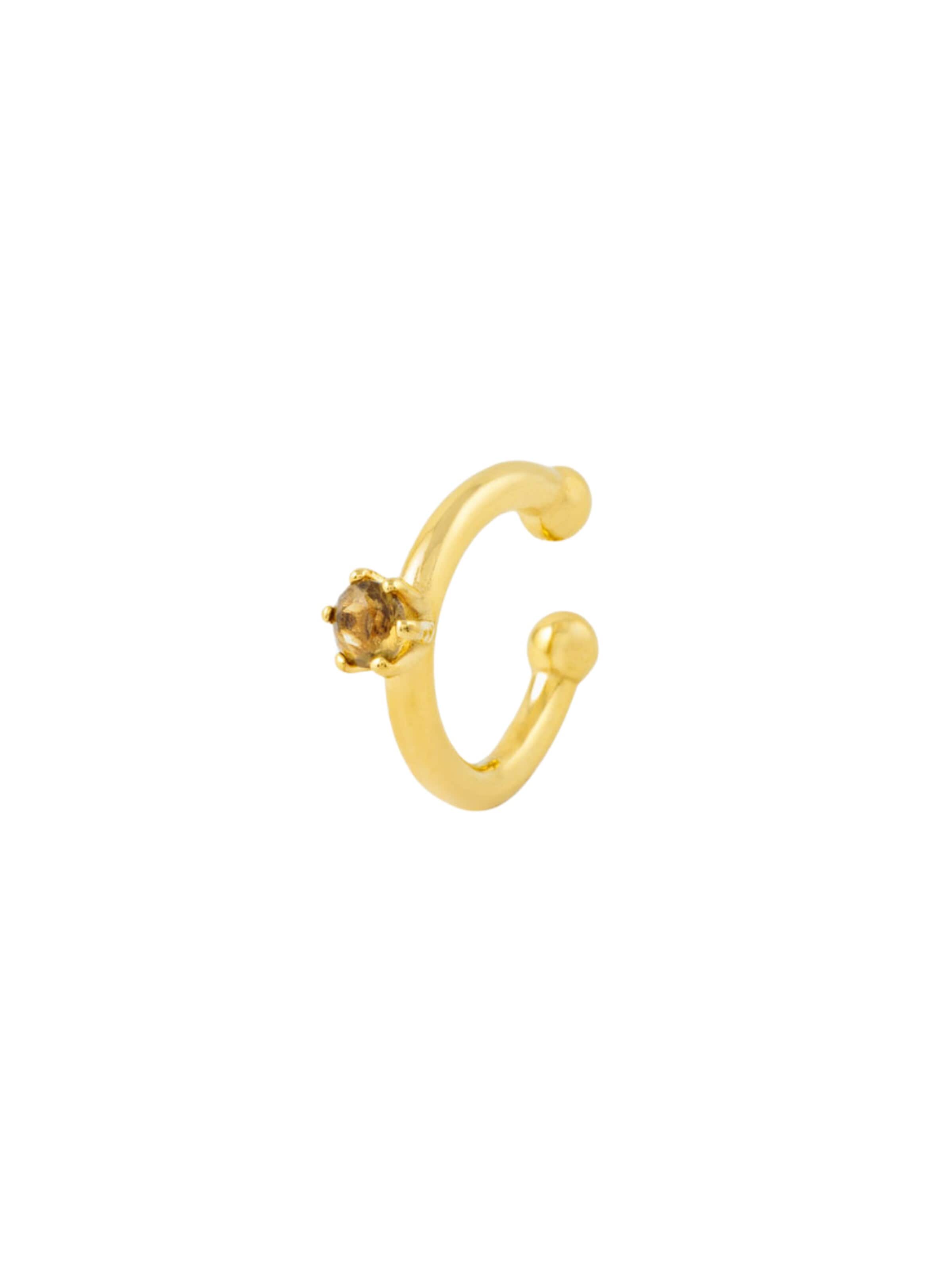 YParis Oorbellen 'Ear cuff Bully Star GB' in Goud: voorkant