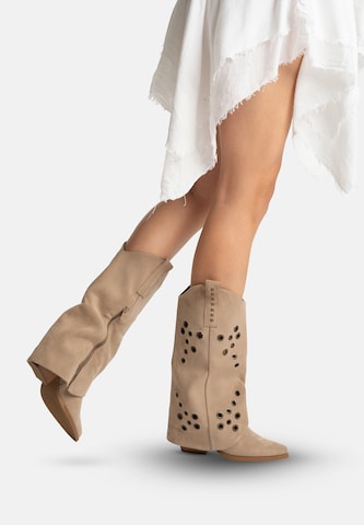 Bottes de cowboy Salinyang en vert