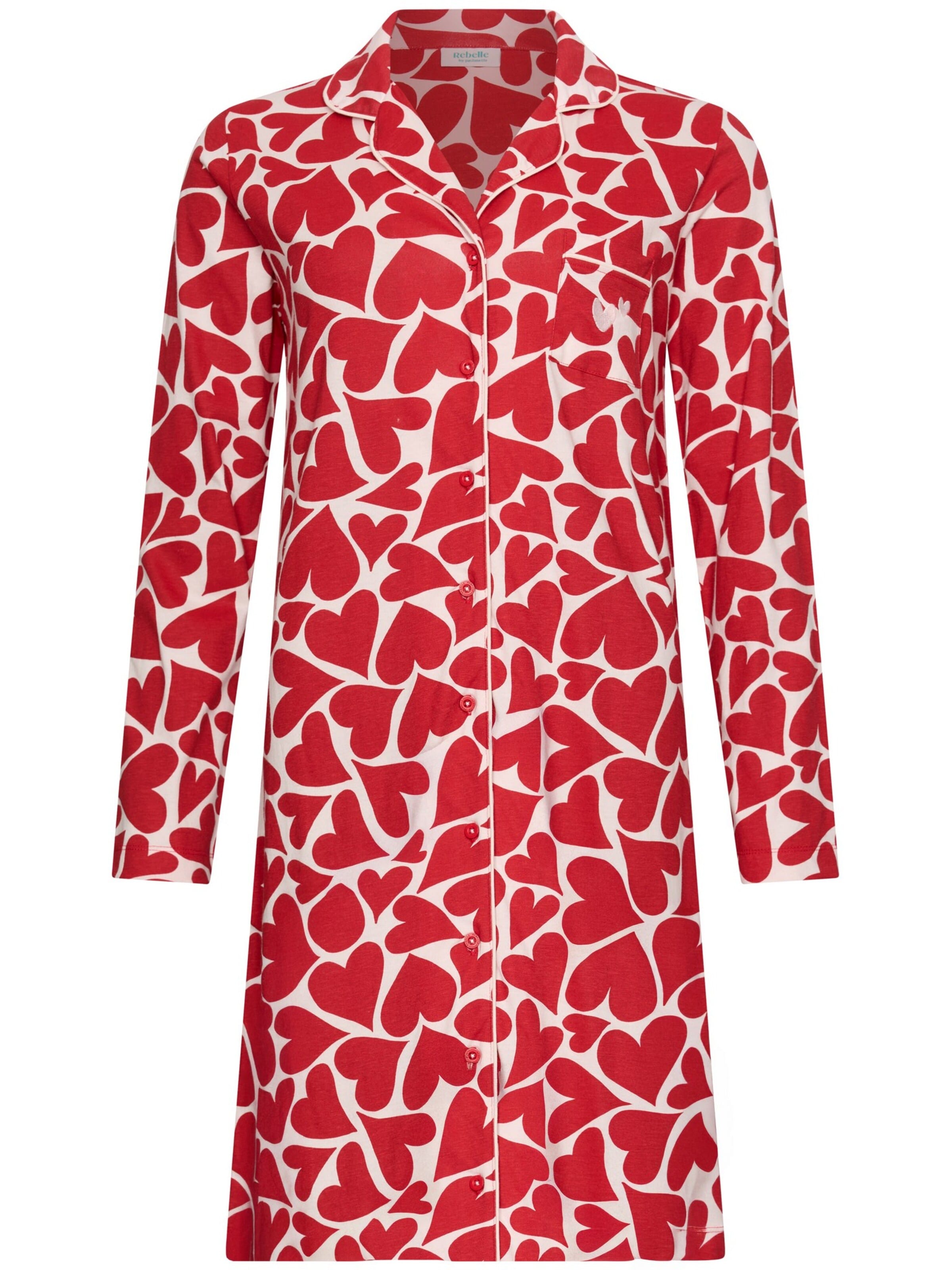 Rebelle Nightgown in Red: front