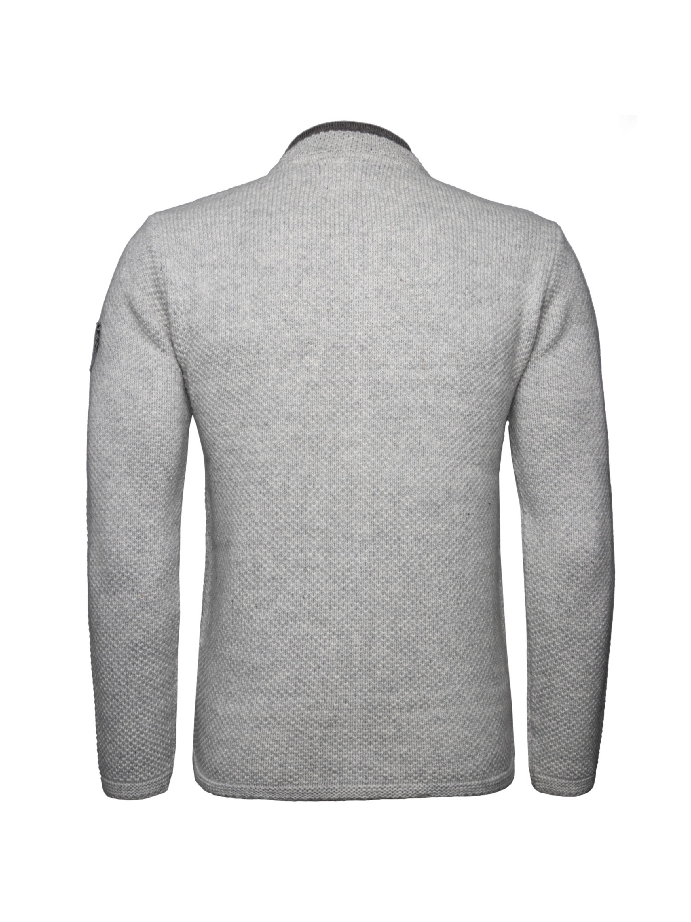 Krüger Buam Knit cardigan 'Malte' in Grey