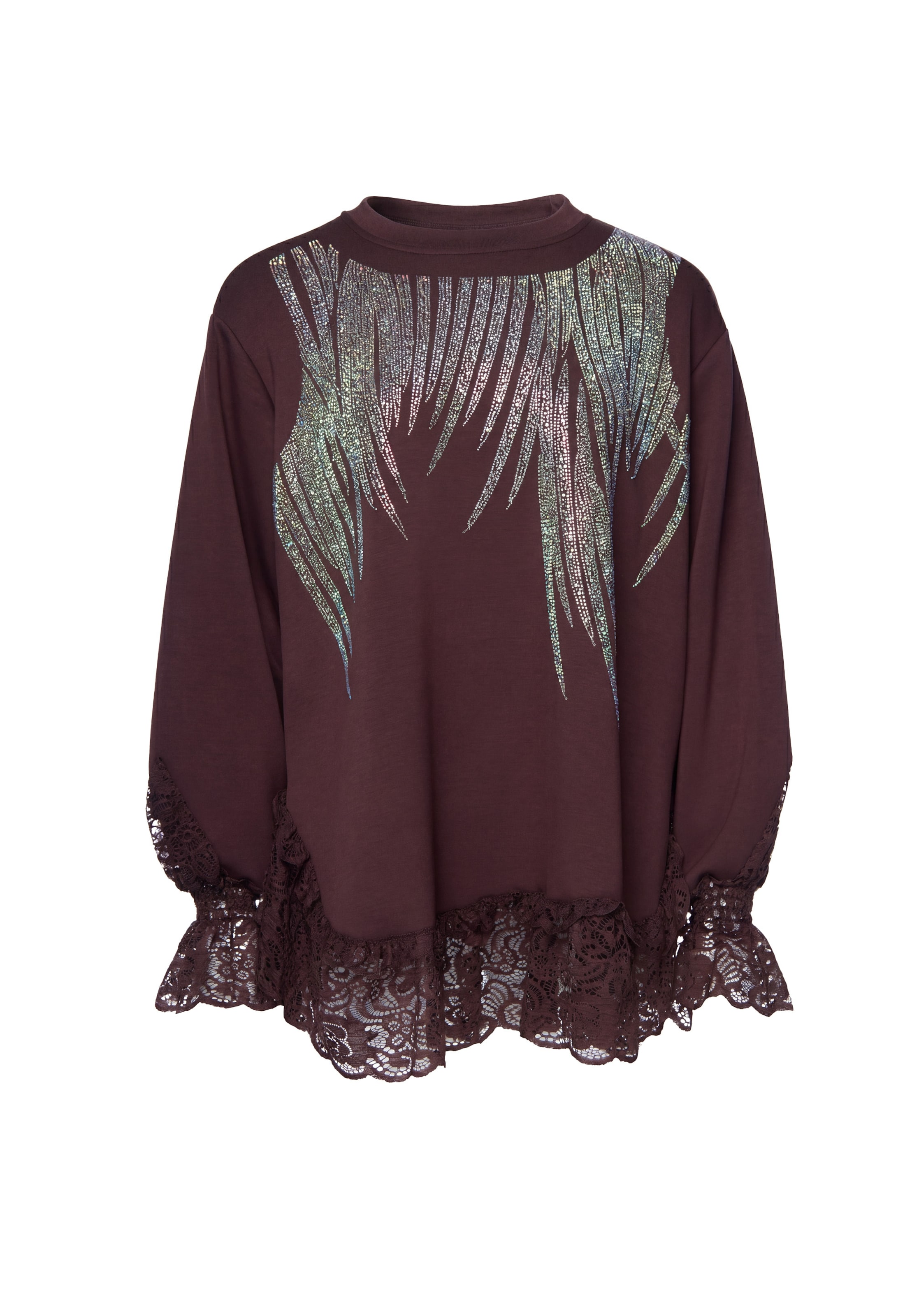 faina - Sudadera en marrón: frente