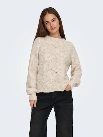 ONLY Sweter 'ONLGILA' w kolorze szary: przód