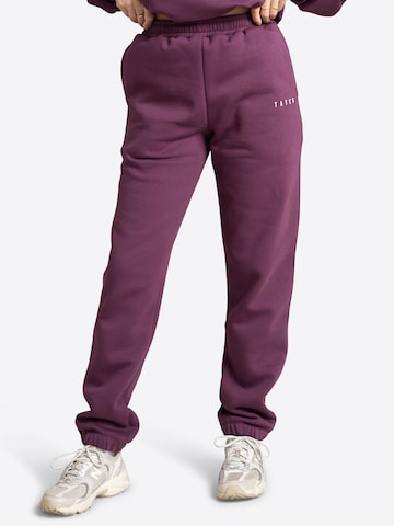 TATES Tapered Workout Pants in Purple