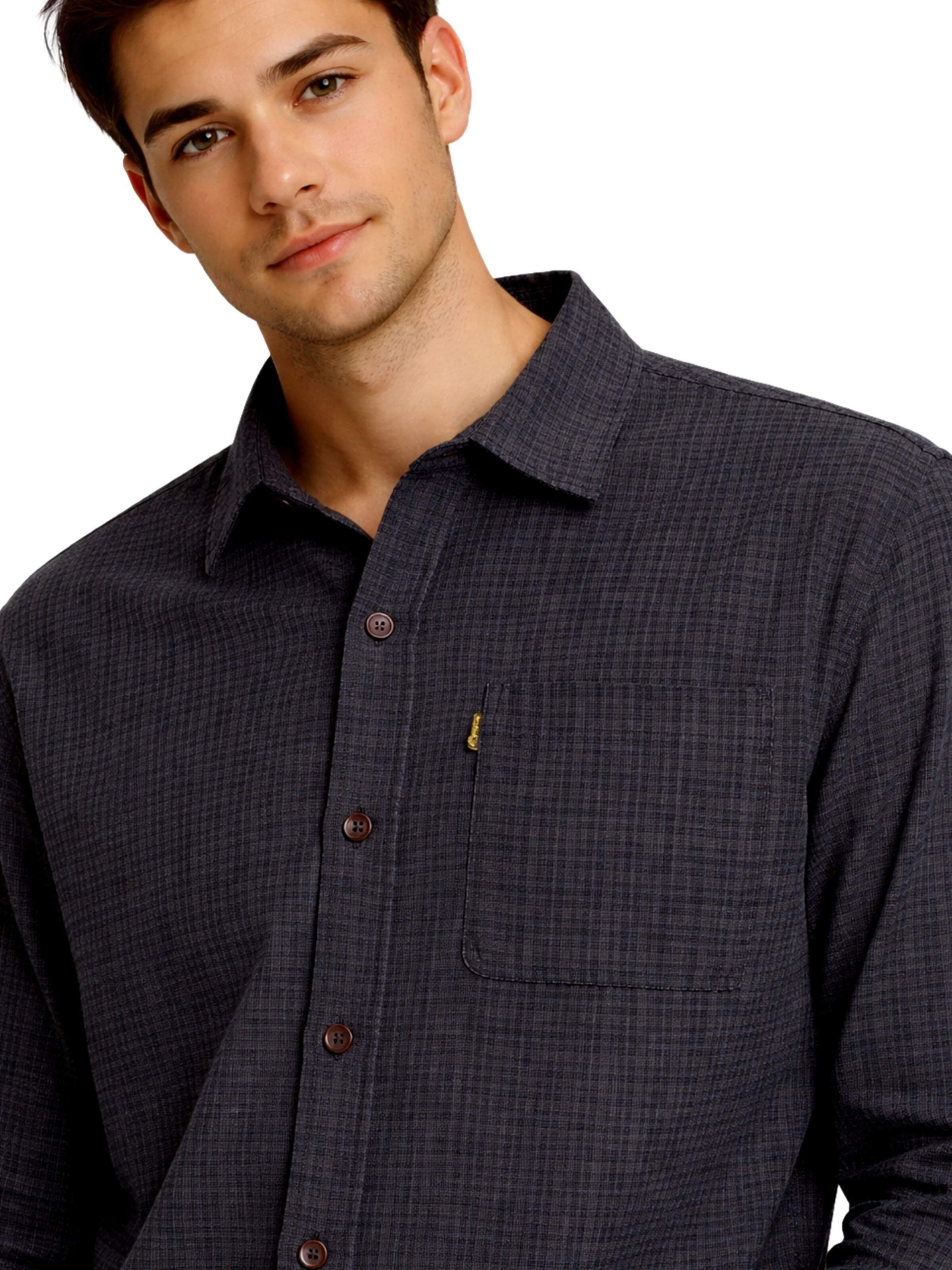 JACK & JONES - Ajuste confortable Camisa 'Blucaleb' en negro