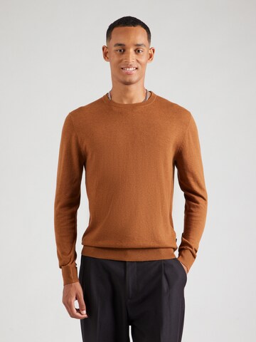 JACK & JONES Pullover 'JJEEMIL' in Braun: Vorderseite