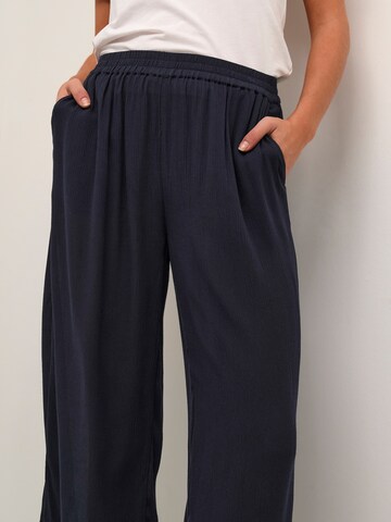 Wide Leg Pantalon 'Dacia Amber' Kaffe en bleu