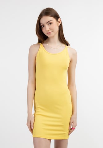 MYMO Dress in Yellow: front
