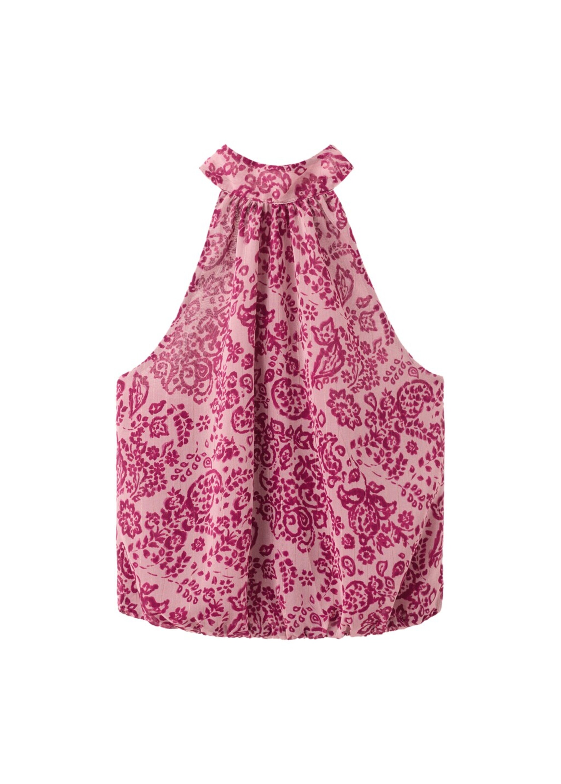 MANGO TEEN Top 'Amapolat' in Pink: front