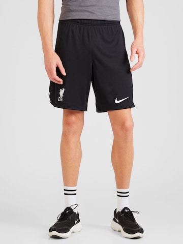 NIKE Regular Urheiluhousut 'Liverpool FC 2023/24 Stadyum' värissä musta: edessä