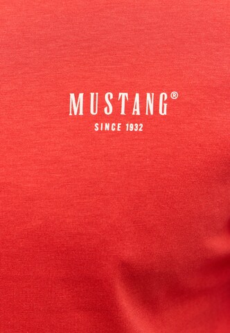 MUSTANG T-Shirt 'Austin' in Rot