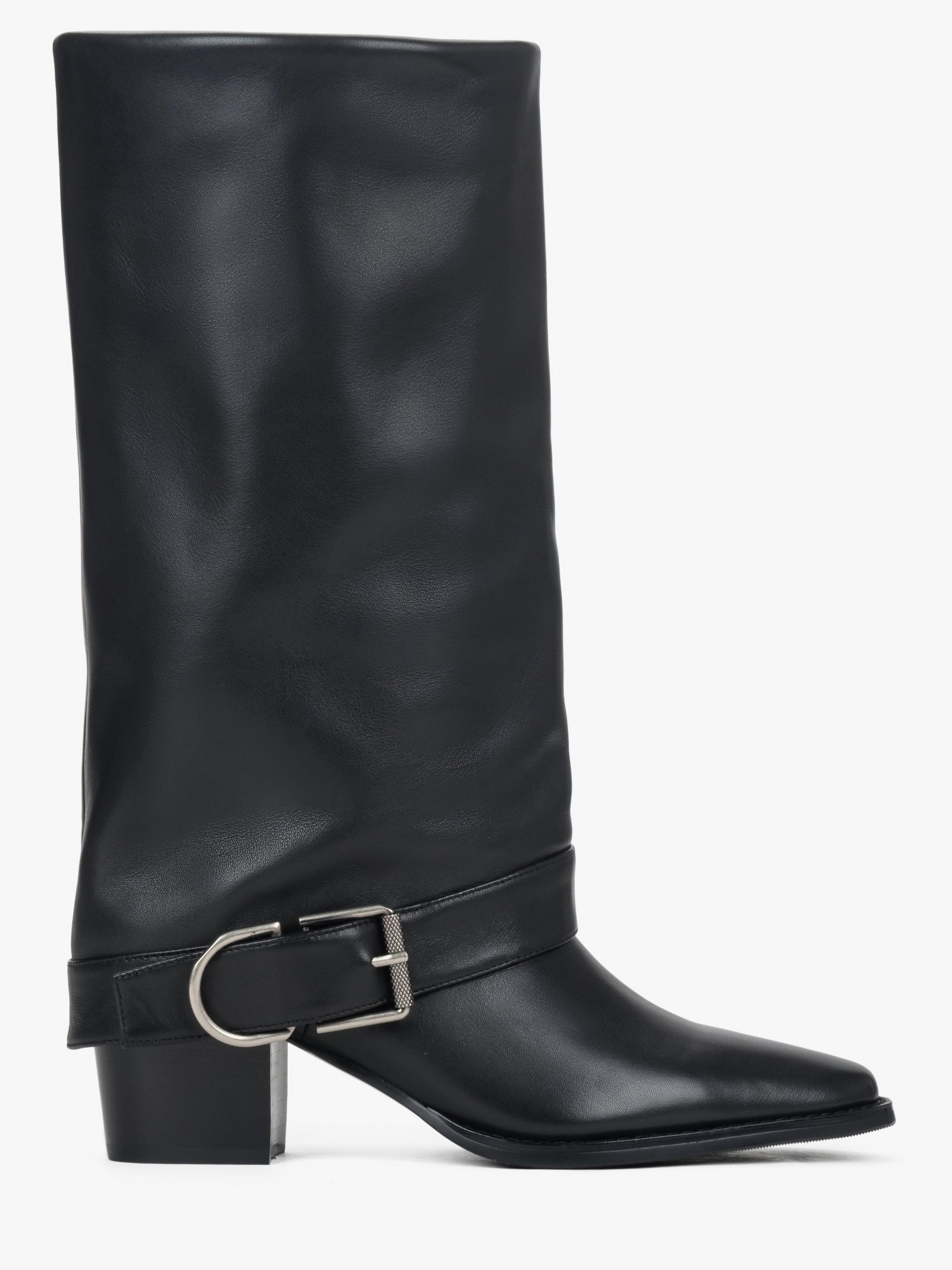 Estro Buty kowbojskie '25106-1215' w kolorze czarny