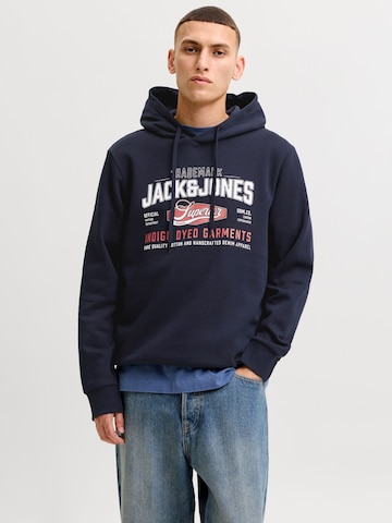 Sweat-shirt JACK & JONES en bleu : devant