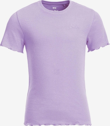 WE Fashion Majica | vijolična barva: sprednja stran