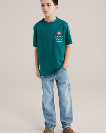 WE Fashion Тениска в зелено
