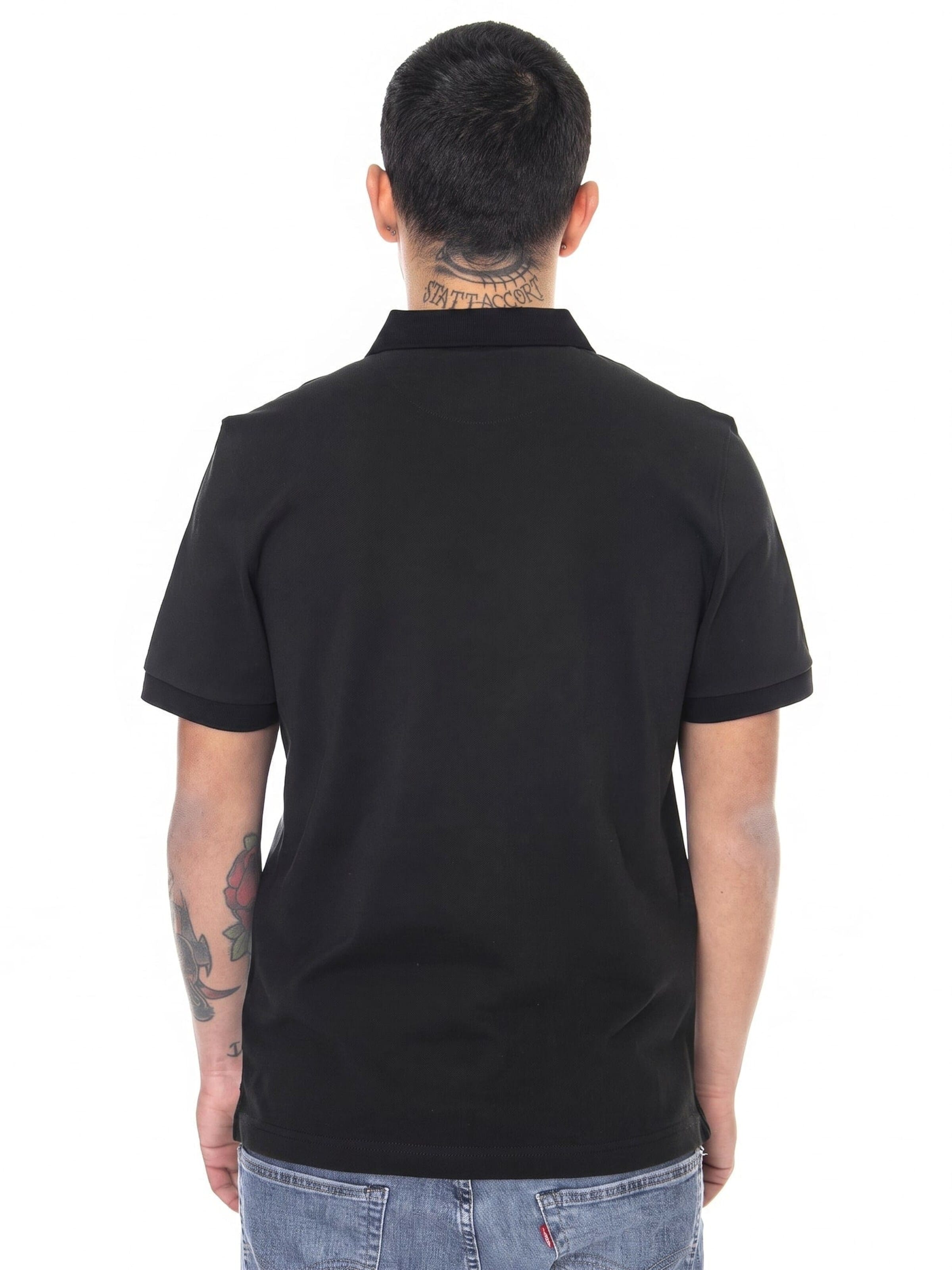 FARAH Shirt 'Mens Plain Polo Shirt' in Black