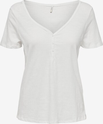 ONLY Μπλουζάκι 'BONE' σε λευκό: μπροστά