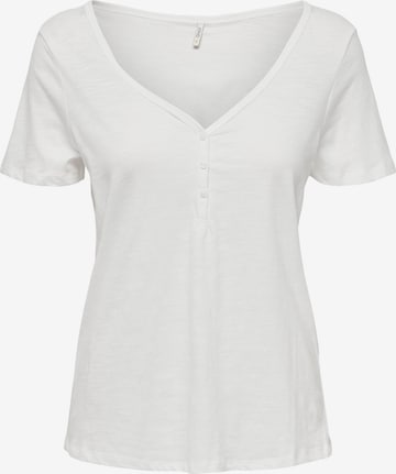 ONLY - Camiseta 'BONE' en blanco: frente