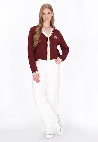 Cardigan DreiMaster Maritim en rouge