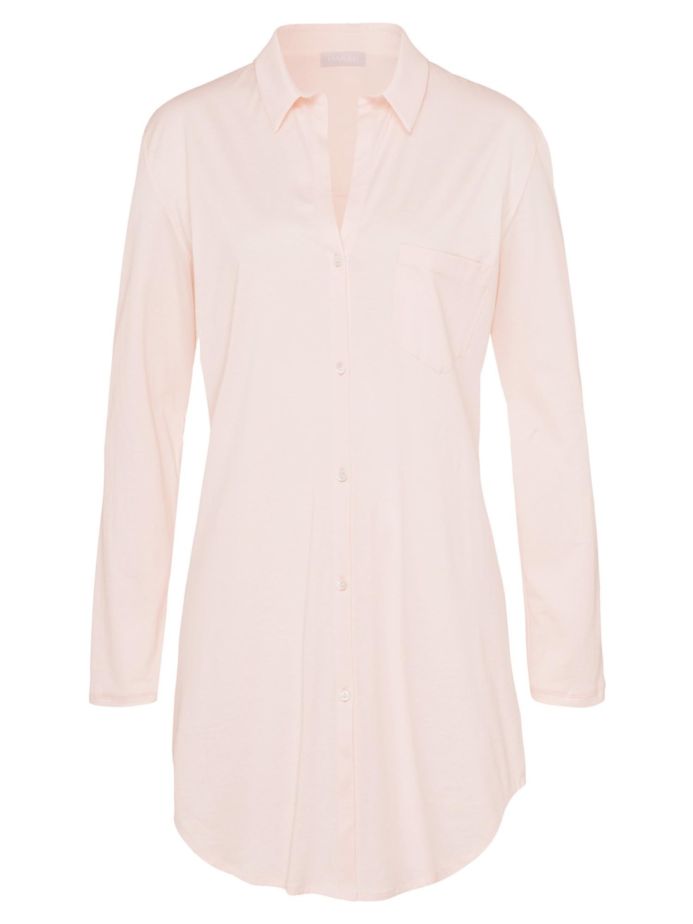 Hanro Nightgown 'Cotton Deluxe' in Pink: front