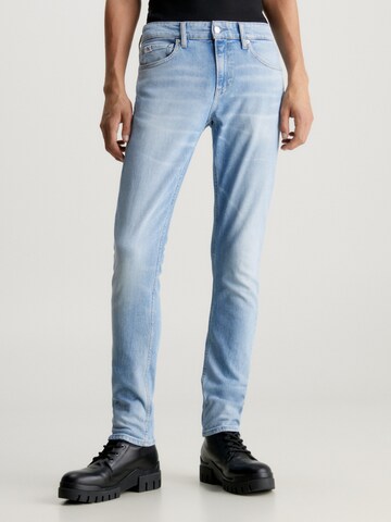 Calvin Klein Jeans Slimfit Τζιν 'SLIM' σε μπλε: μπροστά