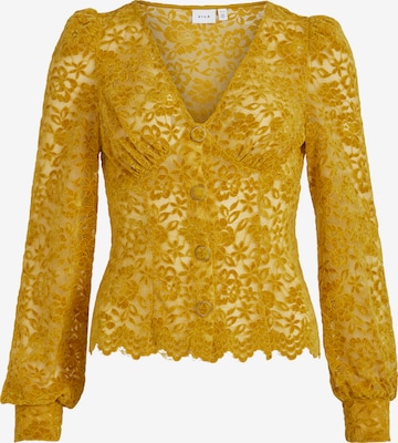 VILA - Camiseta 'BEAUT' en amarillo: frente