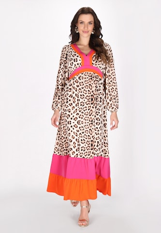 Robe faina en marron : devant