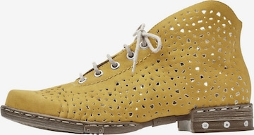 RIEKER Lace-Up Shoes 'M1835' in Yellow: front