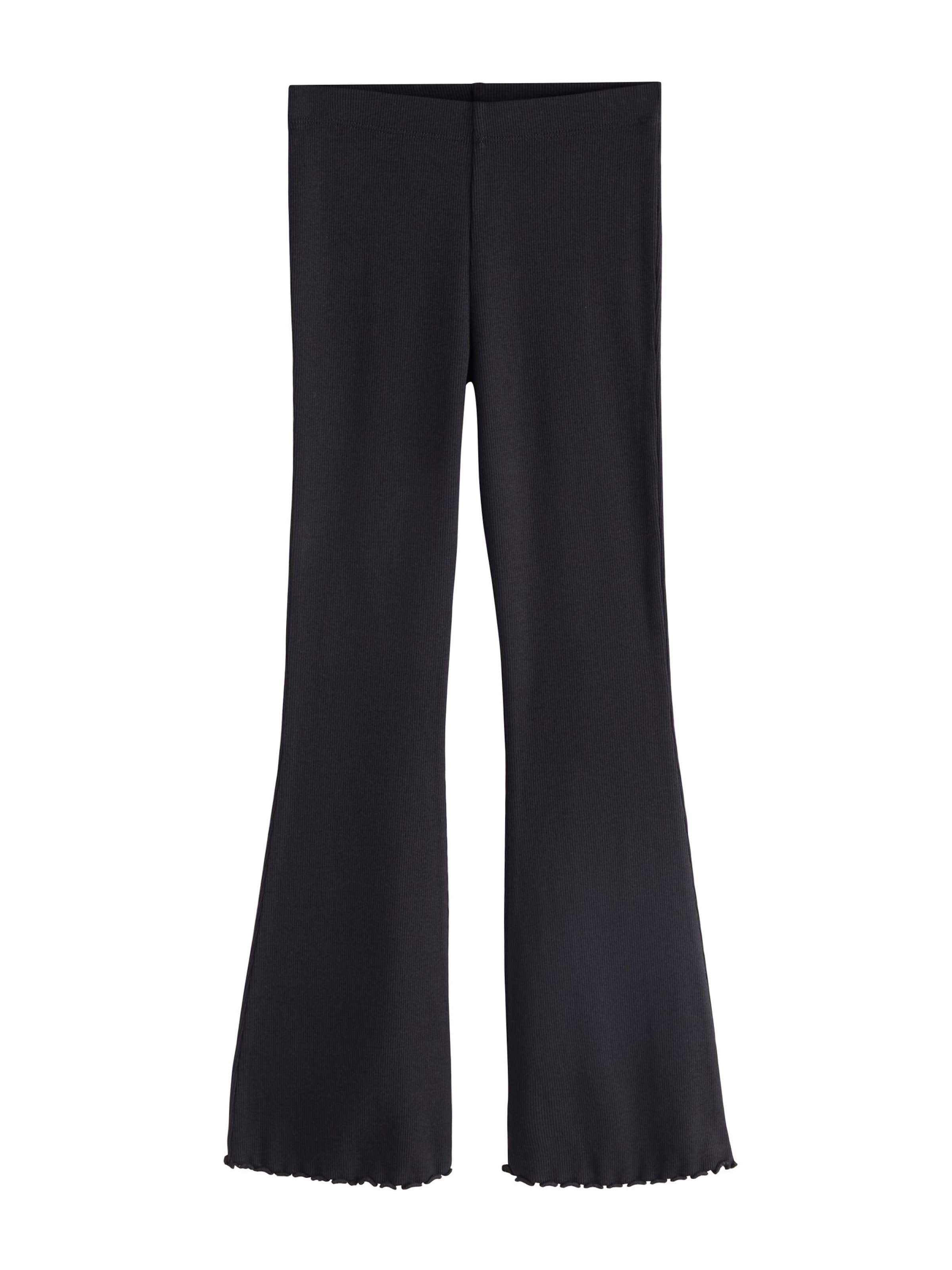 Next - Acampanado Leggings en negro: frente