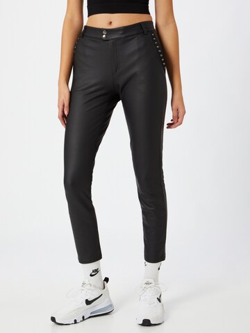 Coupe slim Pantalon monari en noir : devant